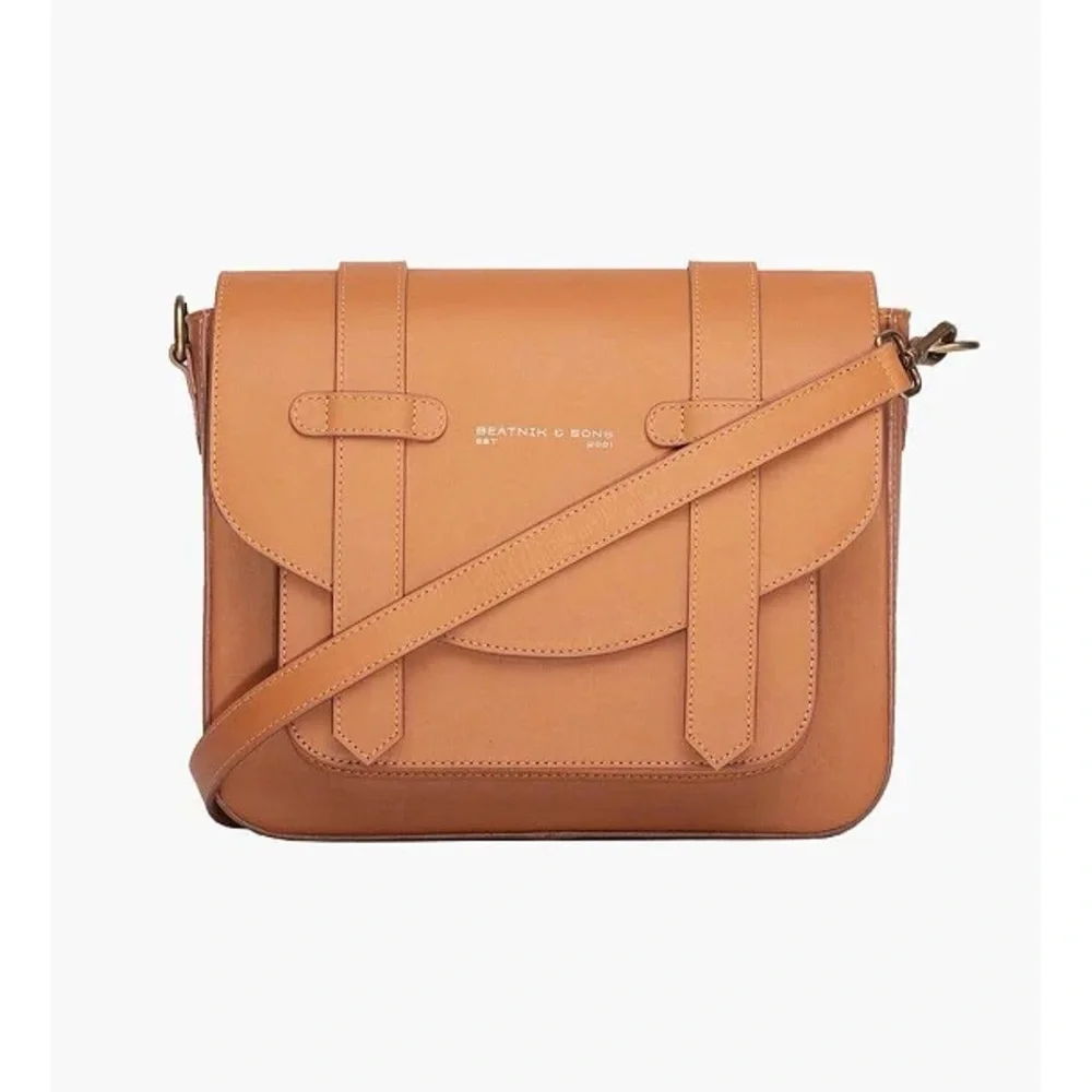 Tan Leather Crossbody Bag